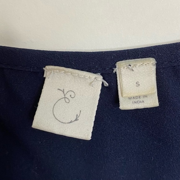 Anthro E by Eloise navy blue camisole tank S - Picture 5 of 7